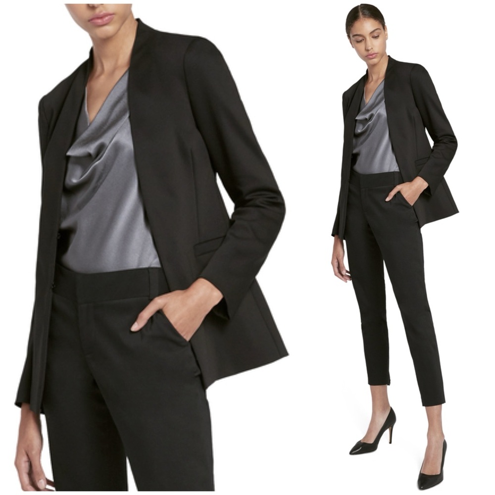 ALICE + OLIVIA Jerri Long Collarless Blazer - Picture 3 of 11